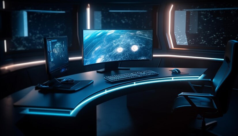 Futuristic Gaming Setup